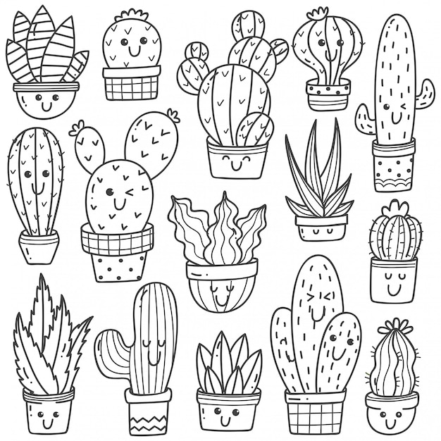 Cactus marker doodles  Cactos desenho, Arte com cactos, Pintura de cacto