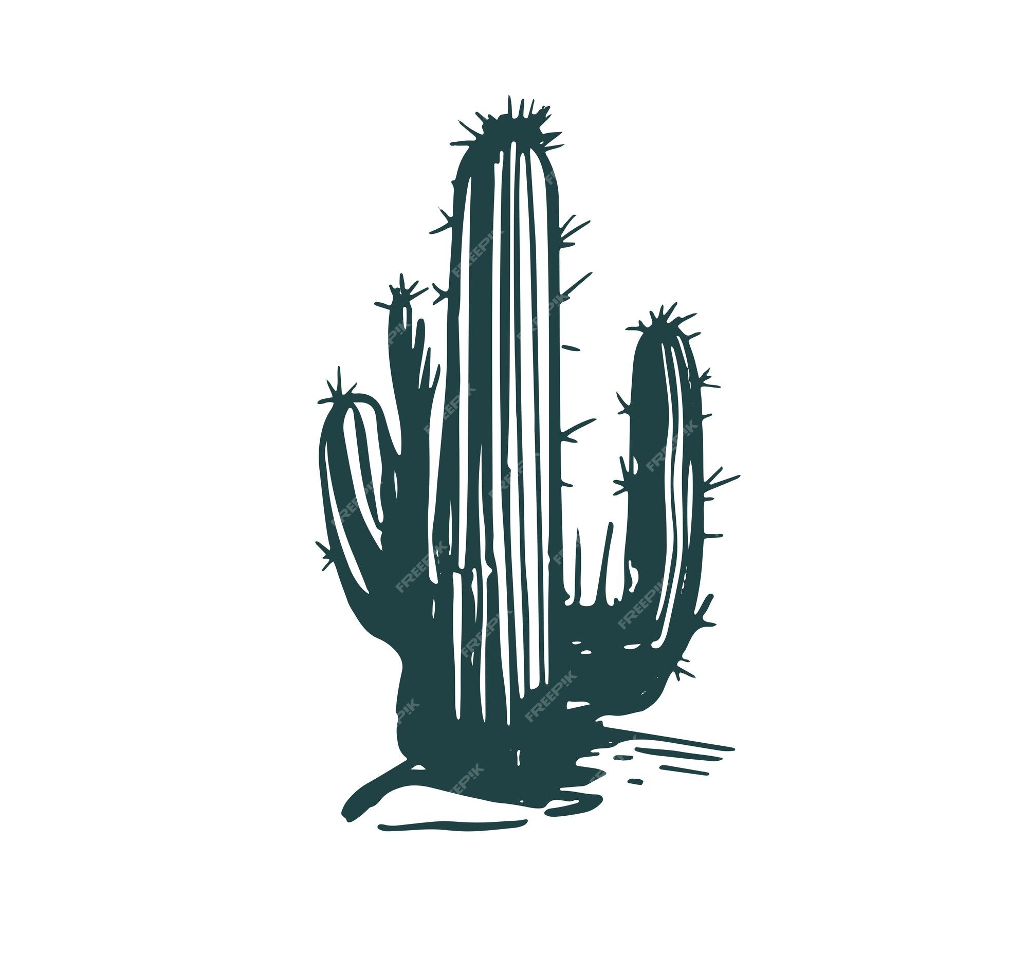 Conjunto de cactos ilustração do vetor. Ilustração de isolado - 212400960