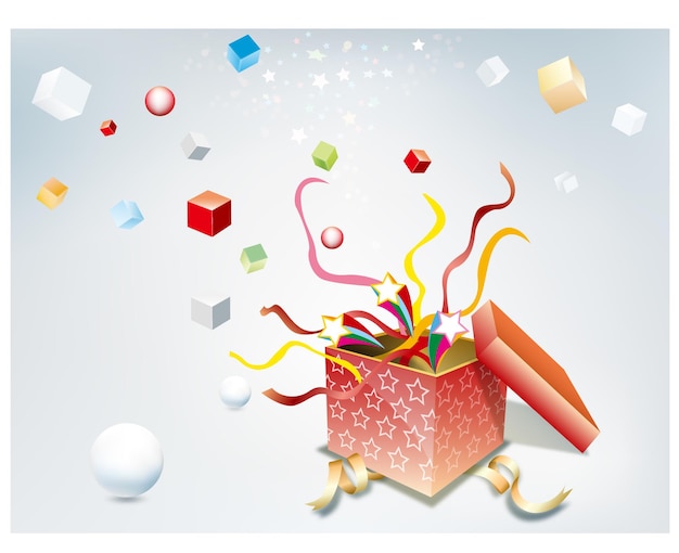 Vetor conjunto de caixas de presente para presentes de natal ou aniversário com uma ilustração colorida para férias ou surpresa
