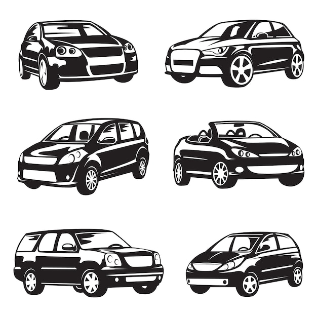 Conjunto de vetores de desenhos animados, Premium Vector #Freepik  #vector #carro