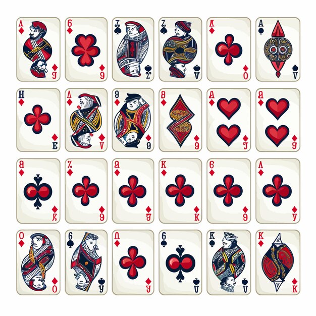 Conjunto de cartas de jogar