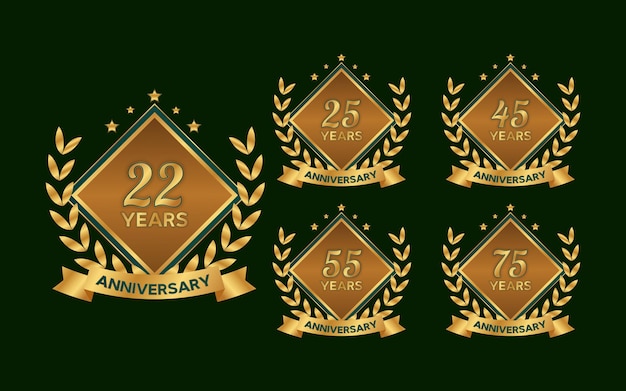 Conjunto de comemoração de feliz aniversário
