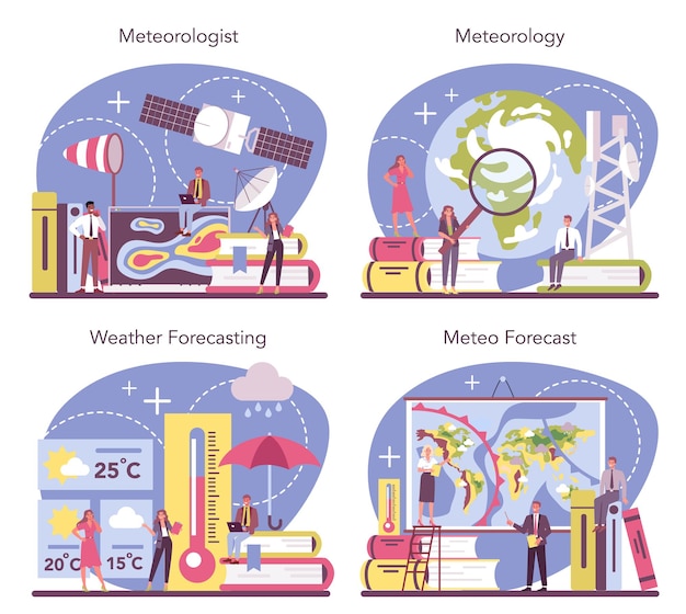 Conjunto de conceitos de meteorologista