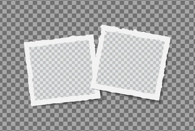 Conjunto de desenho de maquete de moldura de foto em fita adesiva isolada em fundo transparente