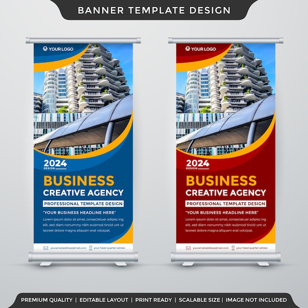 Conjunto de design de modelo de banner de carrinho com estilo abstrato e layout moderno