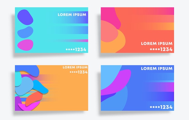 Conjunto de design de padrão de bolha para cartão, banner, folheto, cartaz, capa de brochura, plano de fundo, papel de parede, tipografia ou outros produtos de impressão. Ilustração vetorial Ilustração vetorial