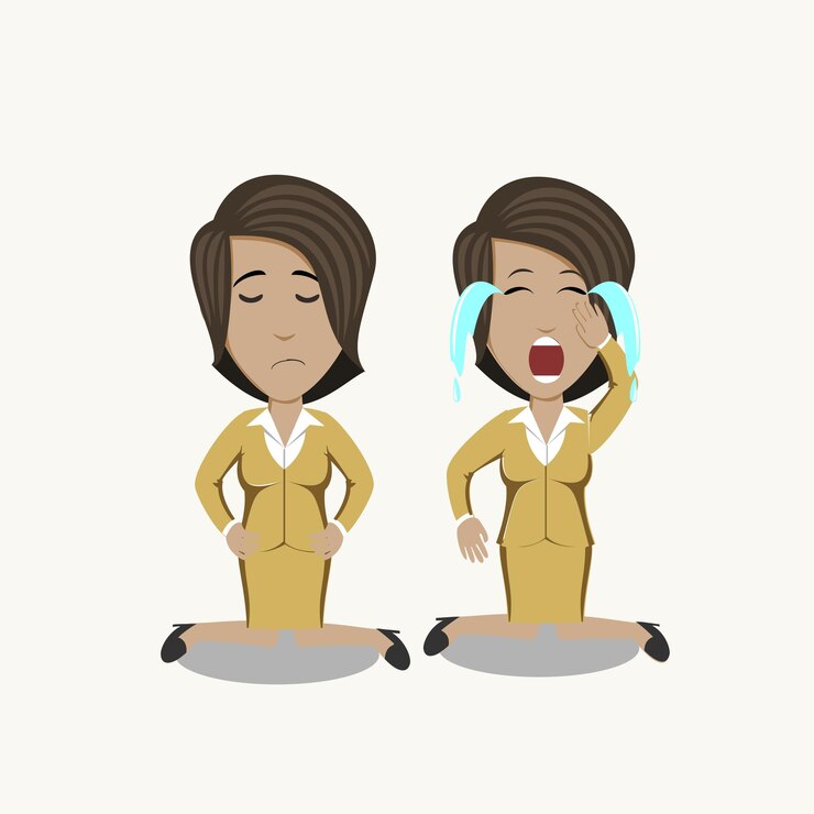 Vetor conjunto de design de personagens mulheres secretária de empresária no estilo de design plano de negócios corporativos