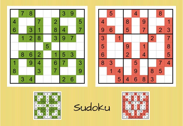 Quatro Jogos Sudoku Com Respostas De Nível Médio. Conjunto 29. Ilustração  do Vetor - Ilustração de enigmas, cérebro: 195863129