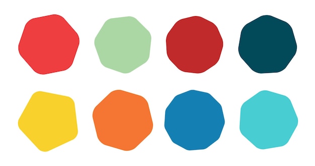 Conjunto de emblemas vetor starburst sunburst Coleção azul cor gradiente diferente Estilo simples Rótulos vintage Elementos de design Adesivos coloridos Ilustração vetorial eps10 de ícones de tipos e cores