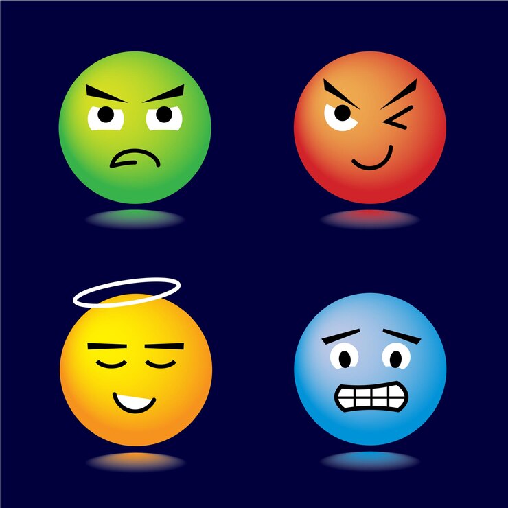 Vetor conjunto de emoticons