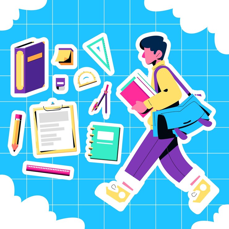 Vetor conjunto de estudante