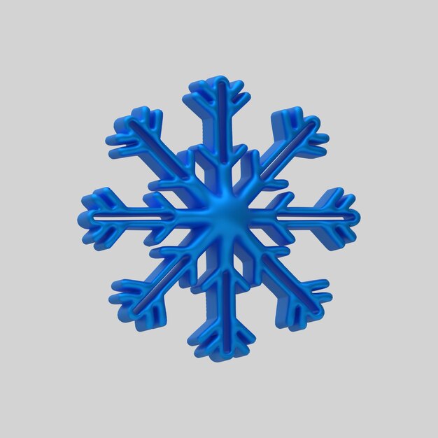 Conjunto de flocos de neve em 3D Meteorologia elemento realista Símbolo vetorial de geada fria