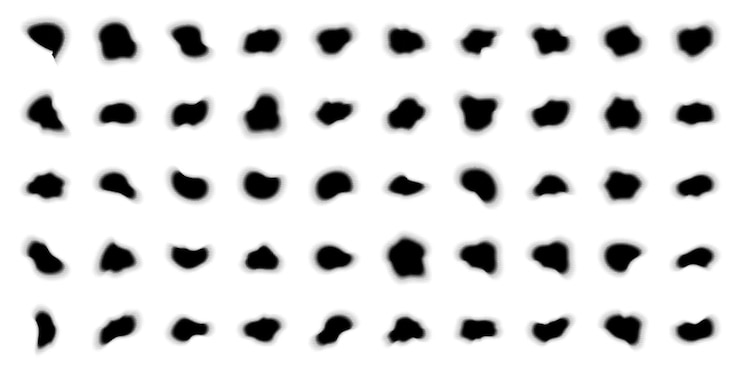 Vetor conjunto de fundo abstrato de meio-tom 50
