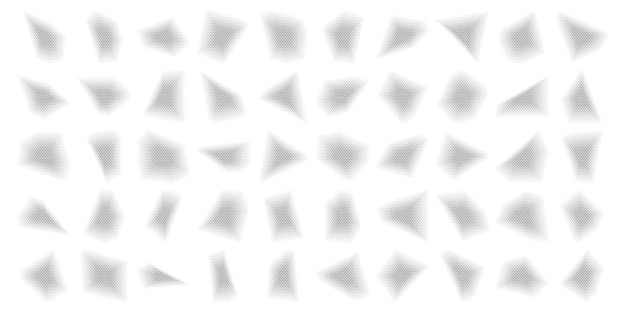 Conjunto de fundo abstrato de meio-tom de estrelas 50