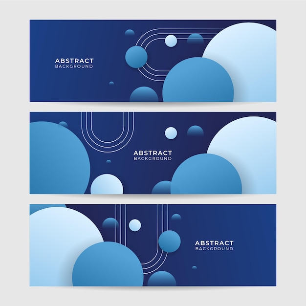 Conjunto de fundo de design de banner abstrato azul geométrico de memphis moderno Fundo de banner azul Fundo de textura de listras de luz azuis geométricas