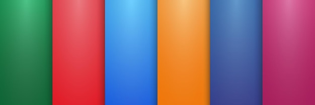 Conjunto de fundo gradiente de seis cores