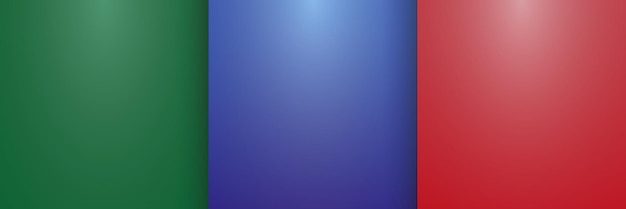 Conjunto de fundo gradiente de três cores
