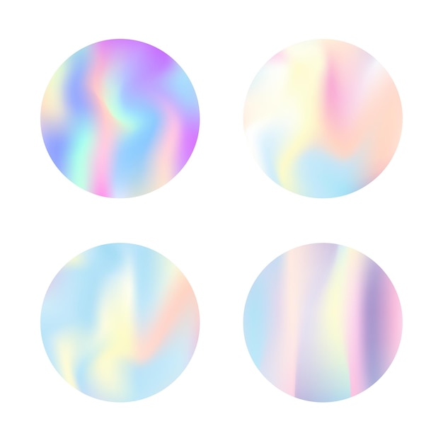 Conjunto de fundos abstratos holográficos