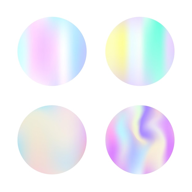 Conjunto de fundos abstratos holográficos