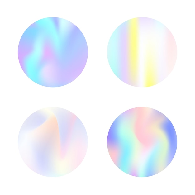 Conjunto de fundos abstratos holográficos