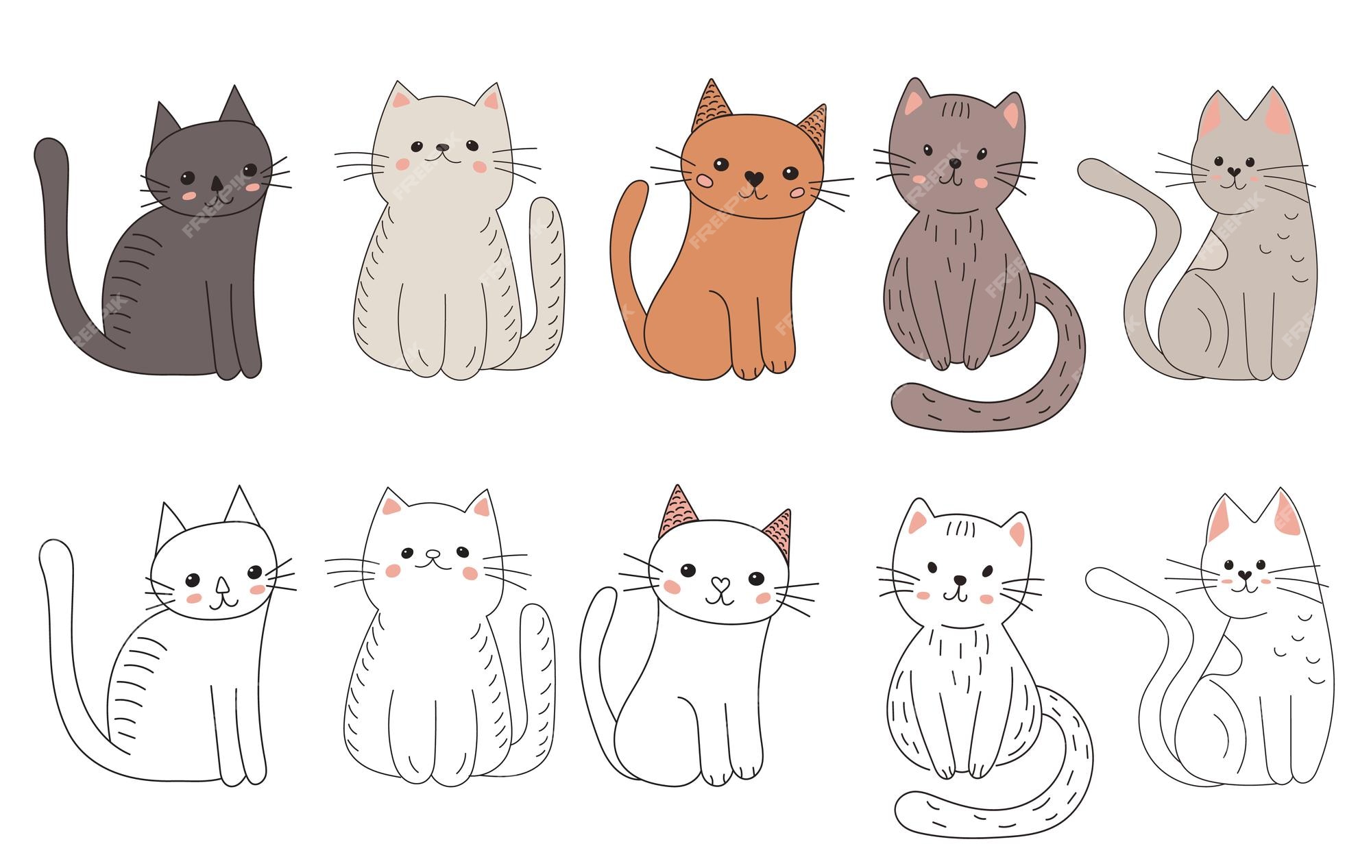 Página 60  Desenhos De Gatos Para Imprimir Imagens – Download Grátis no  Freepik