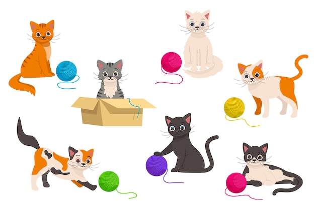 Cortar E Jogar Jogos De Puzzle Para Gatinho Ilustração do Vetor