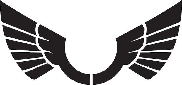 Vetor conjunto de ícones de asas para temas angélicos e espirituais