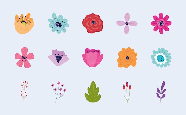 Conjunto de ícones de jardim
