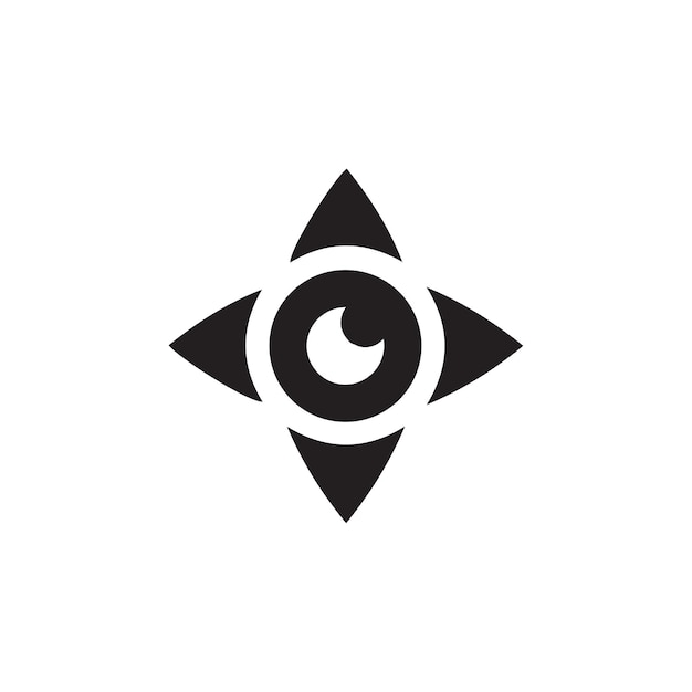 Conjunto de ícones de olhos símbolo de visão retina escanear ícones de olhos coleção de olhos simples silueta de olhos