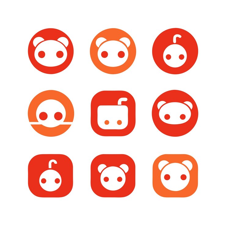 Vetor conjunto de ícones de redes sociais
