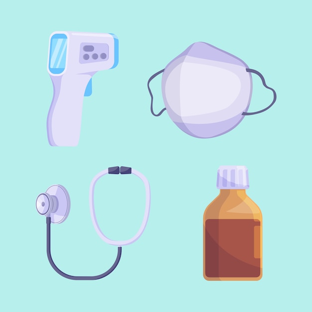 Conjunto de ícones médicos vector