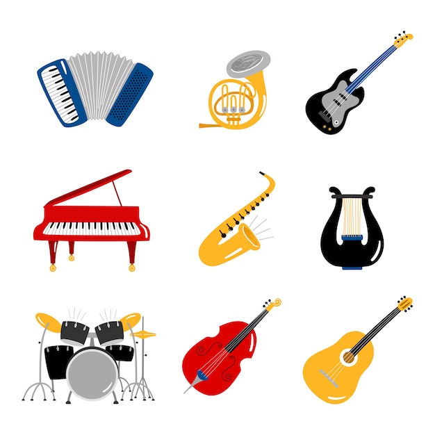 Conjunto de instrumentos de música popular