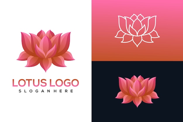 Conjunto de logotipo da lotus