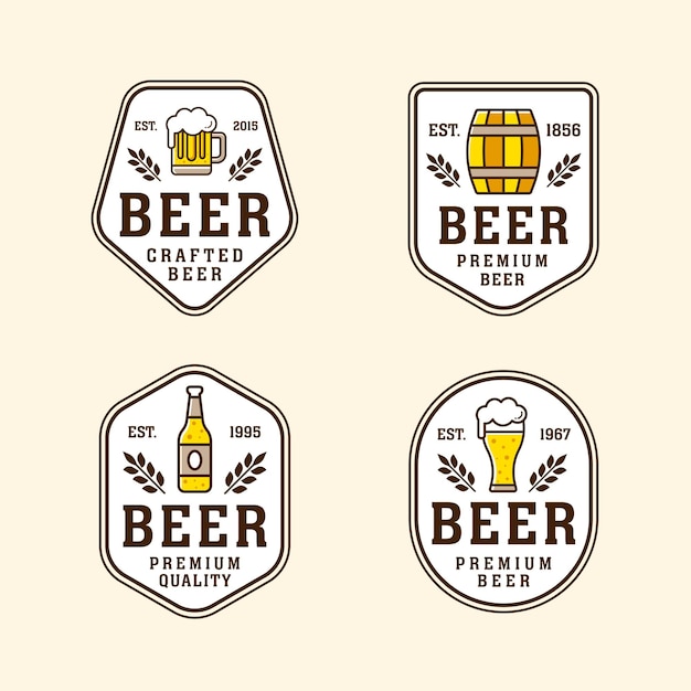 conjunto de logotipo de rótulo vintage