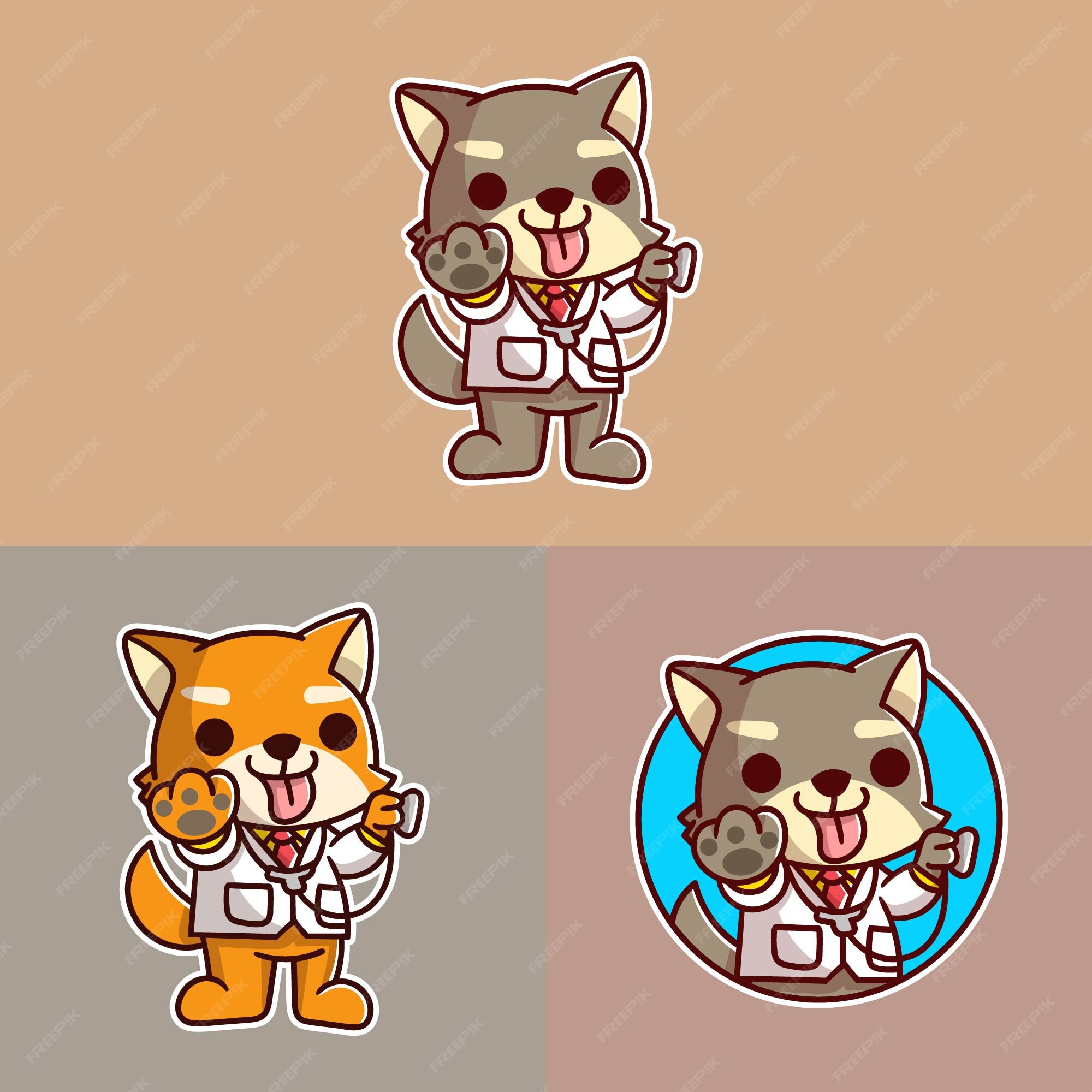 Conjunto de logotipo de mascote de jogo de gato fofo com abordagem  opcional.