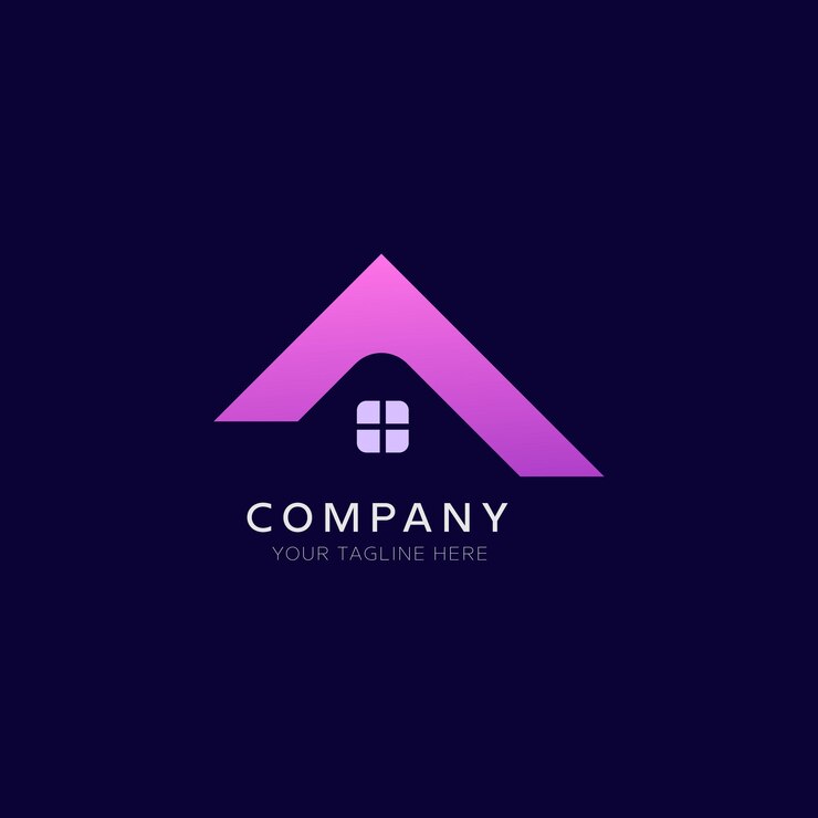 Vetor conjunto de logotipo imobiliário criativo com um edifício
