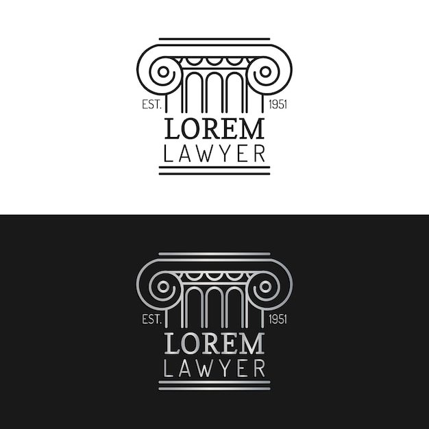 Vetor conjunto de logotipos de escritório de advocacia vector vintage advogado advogado rótulos coleção de distintivos de empresa jurídica ato princípio legal design de ícones