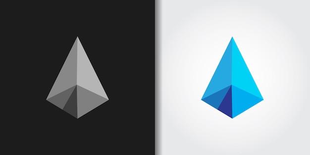 Vetor conjunto de logotipos de prisma