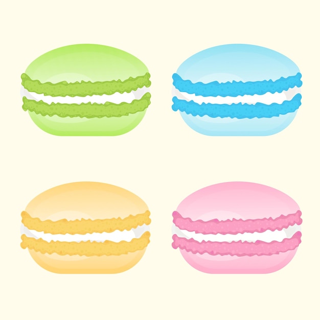 Vetor conjunto de macarons