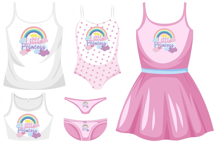 Vetor conjunto de maiô feminino