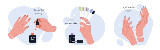 conjunto de manicure