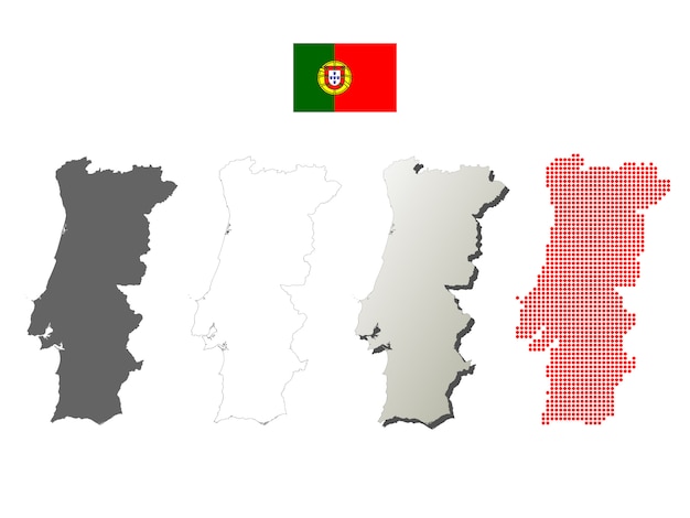 Mapa Vetorial Das Regiões Portugal imagem vetorial de martinova4© 441132914