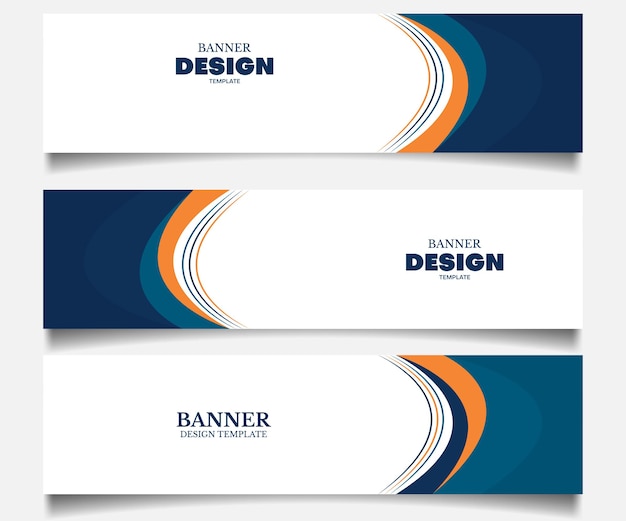 Conjunto de modelo de design de plano de fundo de banner de negócios corporativos com copyspace