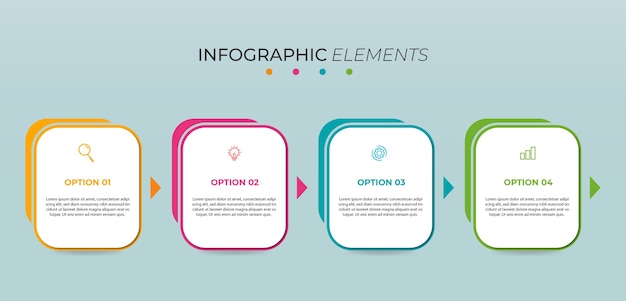 Conjunto de modelo de infográfico de negócios