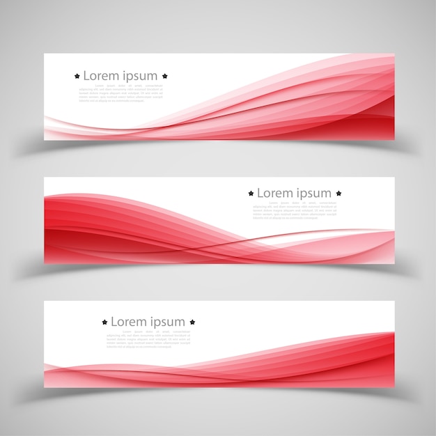 Conjunto de modelos de banner. design abstrato moderno.