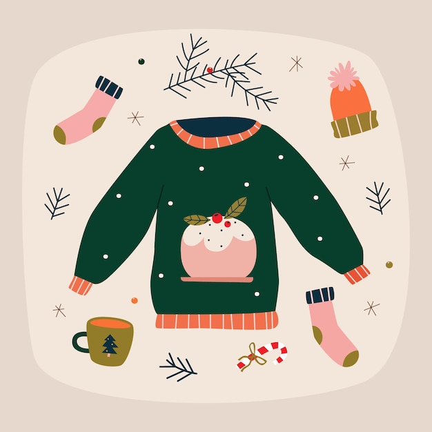 Conjunto de Natal confortável