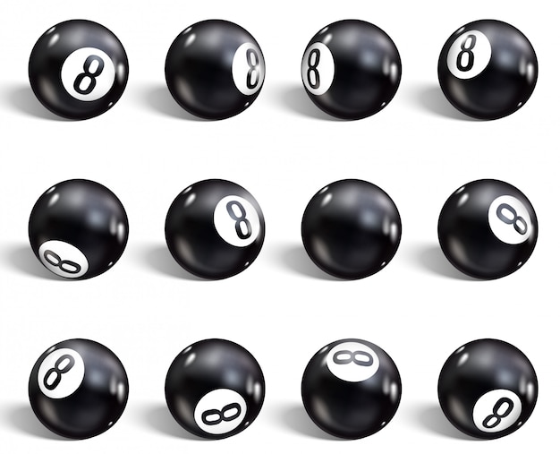Conjunto de oito bola realista
