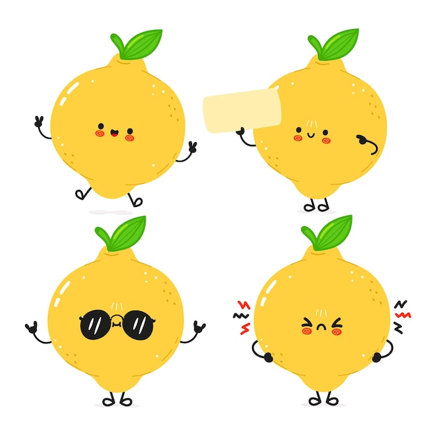 Conjunto de pacotes de personagens de limão