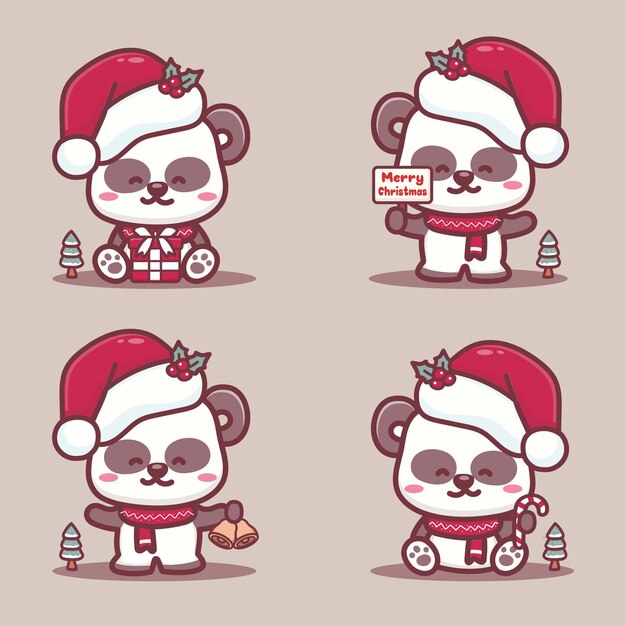 Vetores de Sinos De Kawaii Feliz Natal Sorriam Dos Desenhos