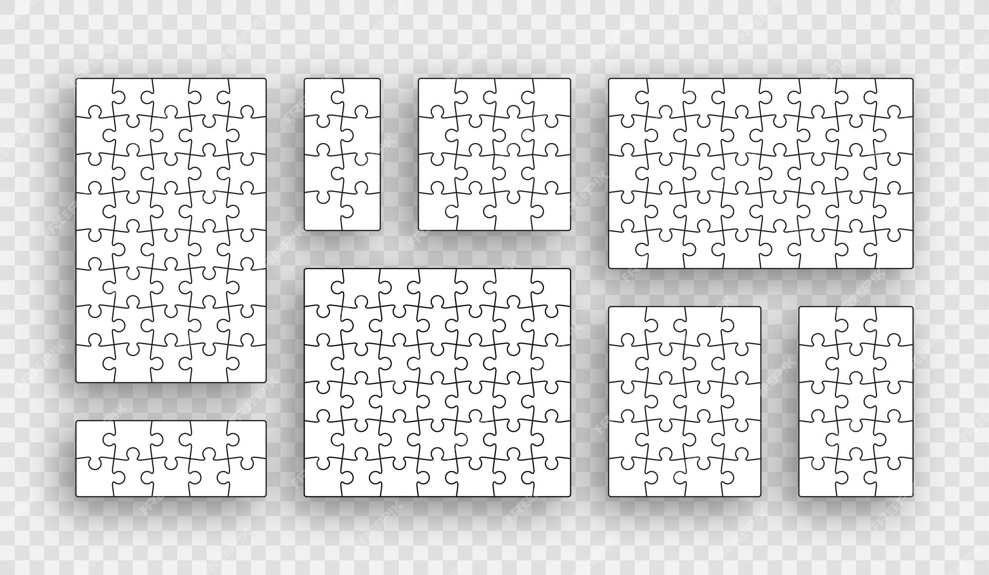 Quebra-cabeça de corte de grade 7x5 jogo de raciocínio com 35 peças  separadas modelo de contorno de quebra-cabeça layout de mosaico simples